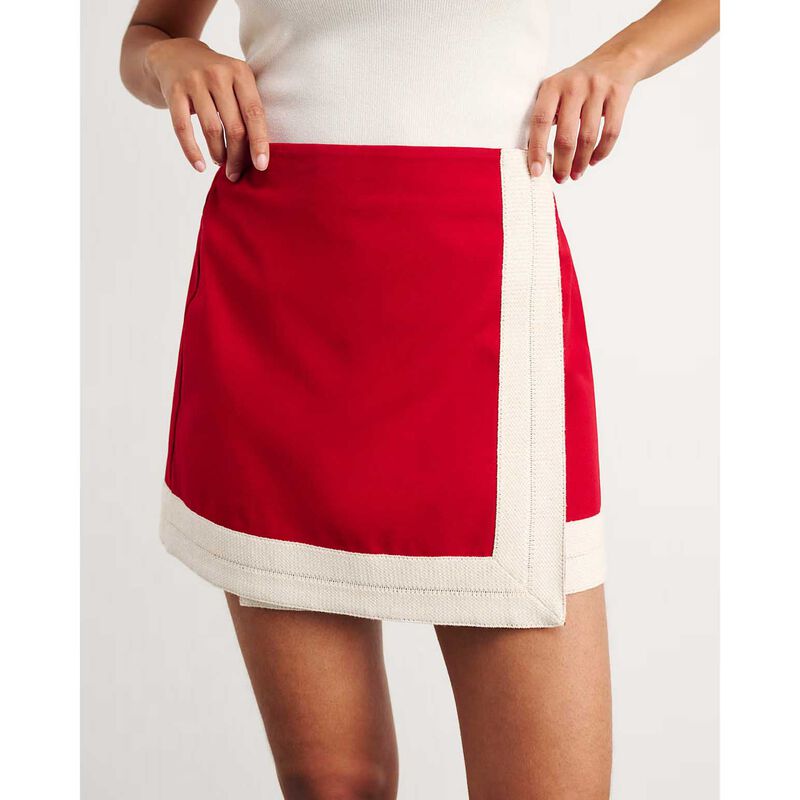 JAG Canvas Wrap Mini Skirt image number 6